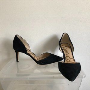 Sam Edelman Black Suede D'orsay Pumps